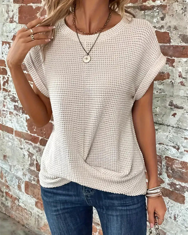Women’s Top | Twist Waffle Knit