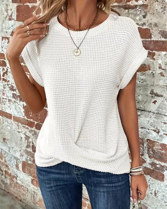 Women’s Top | Twist Waffle Knit