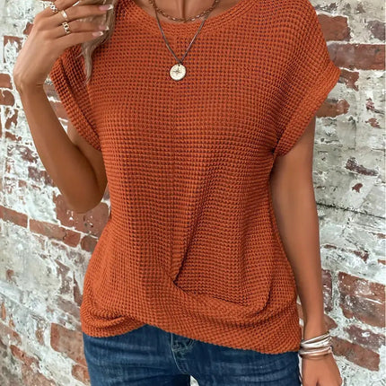 Women’s Top | Twist Waffle Knit