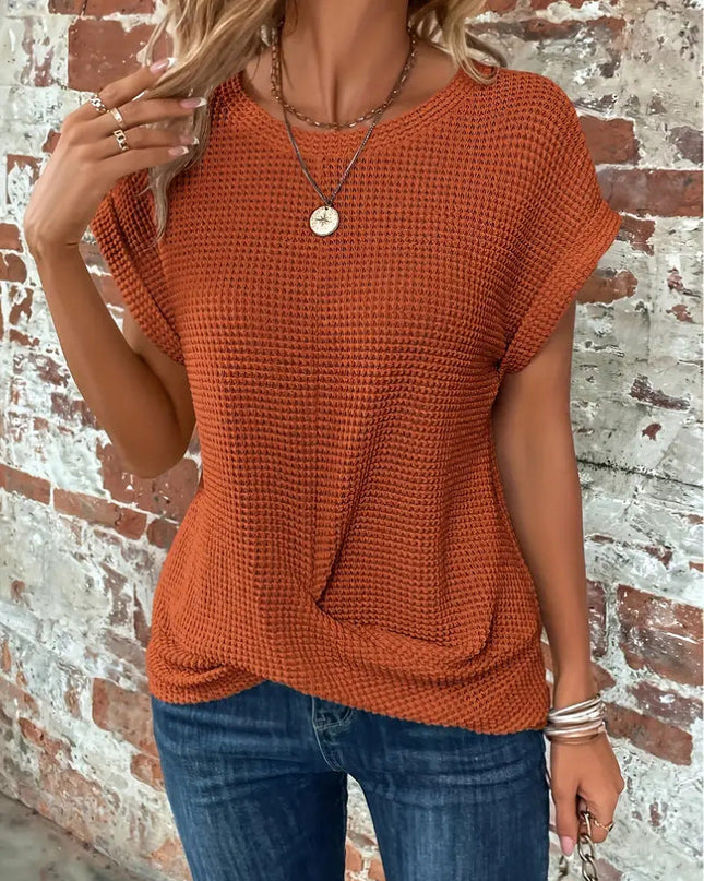 Women’s Top | Twist Waffle Knit