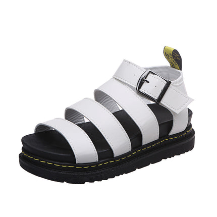 Sandals For Women | Triple Strap Platform Ankle Buckle