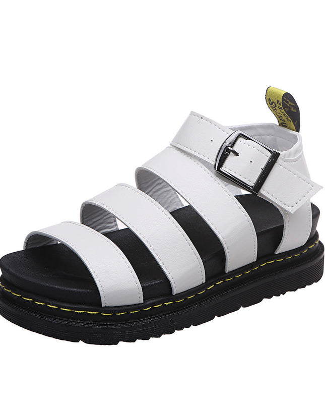 Sandals For Women | Triple Strap Platform Ankle Buckle