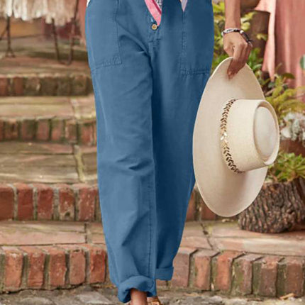 Women’s Trousers | Button Front Tapered