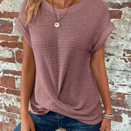 Women’s Top | Twist Waffle Knit