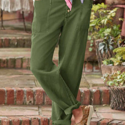 Women’s Trousers | Button Front Tapered