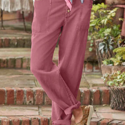 Women’s Trousers | Button Front Tapered