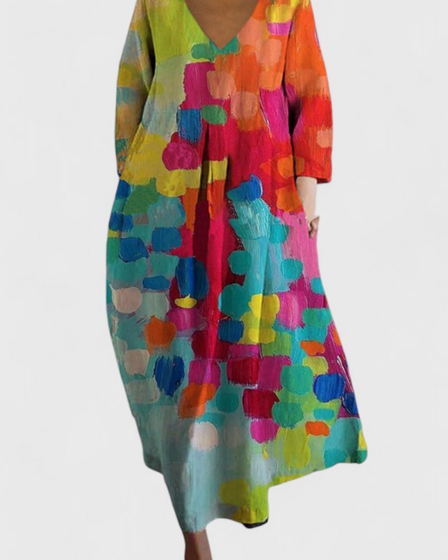 Isalinde | Comfortable V-Neck Dress
