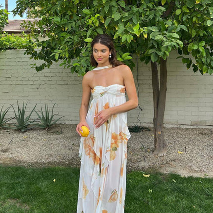 Women’s Dress | Halter Open Back Maxi
