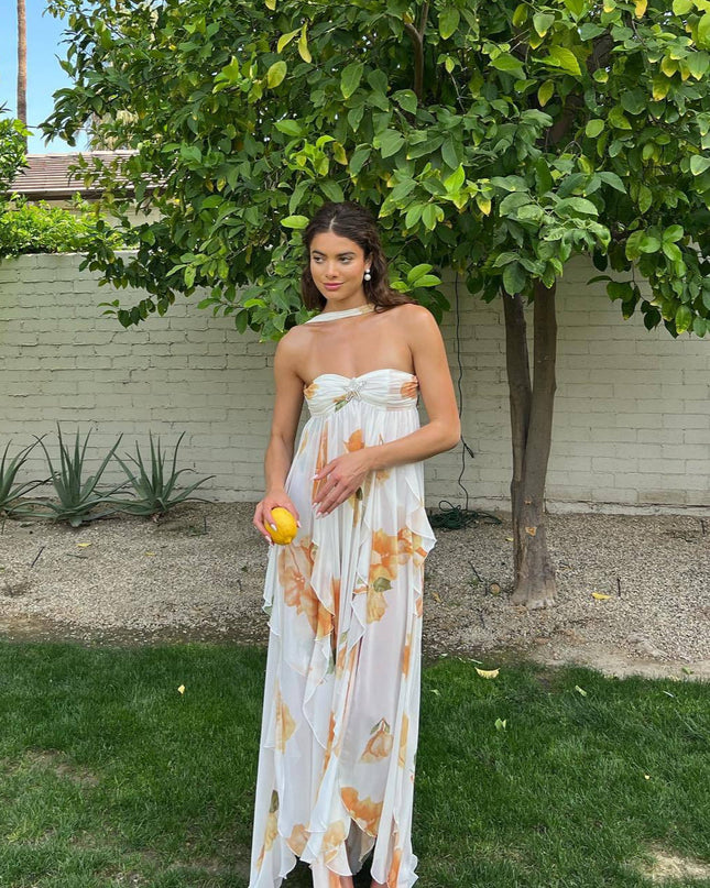 Women’s Dress | Halter Open Back Maxi