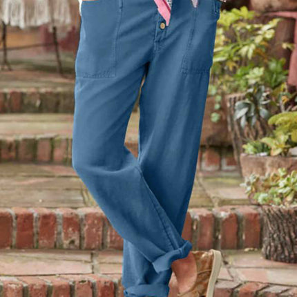 Women’s Trousers | Button Front Tapered