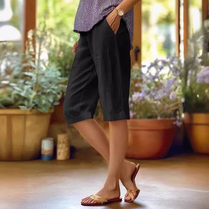 Women's Summer Shorts | Straight Leg Knee Length