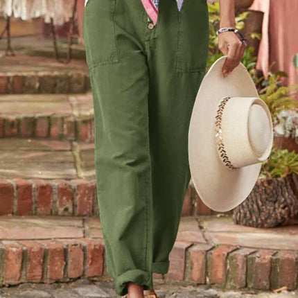 Women’s Trousers | Button Front Tapered
