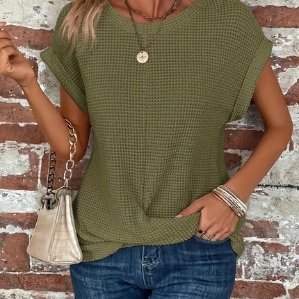 Women’s Top | Twist Waffle Knit