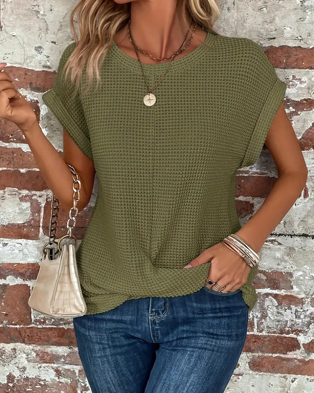 Women’s Top | Twist Waffle Knit