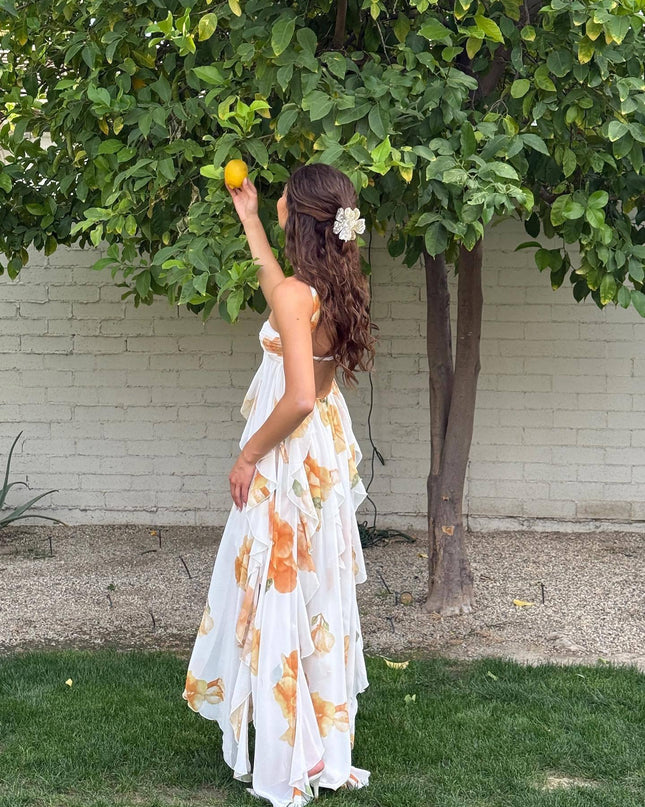 Women’s Dress | Halter Open Back Maxi