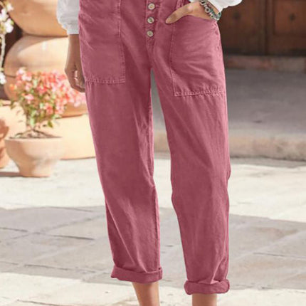 Women’s Trousers | Button Front Tapered