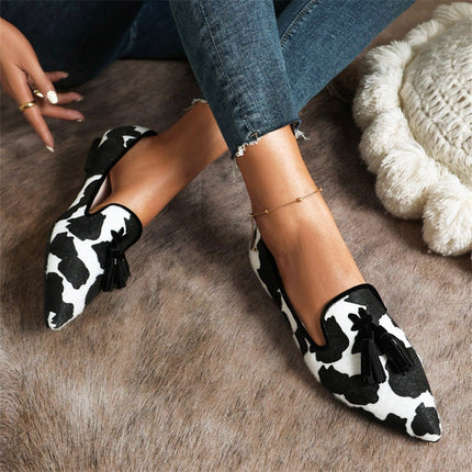 Loafers for Women | Patterned Tassel Detail
