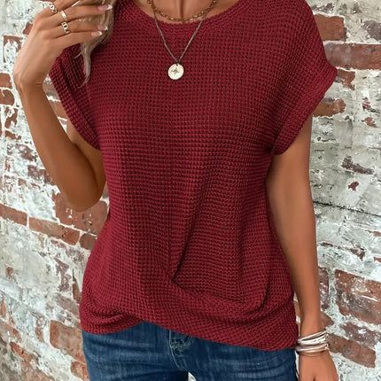 Women’s Top | Twist Waffle Knit