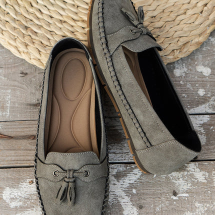 Loafers For Women | Tassel Closed Toe