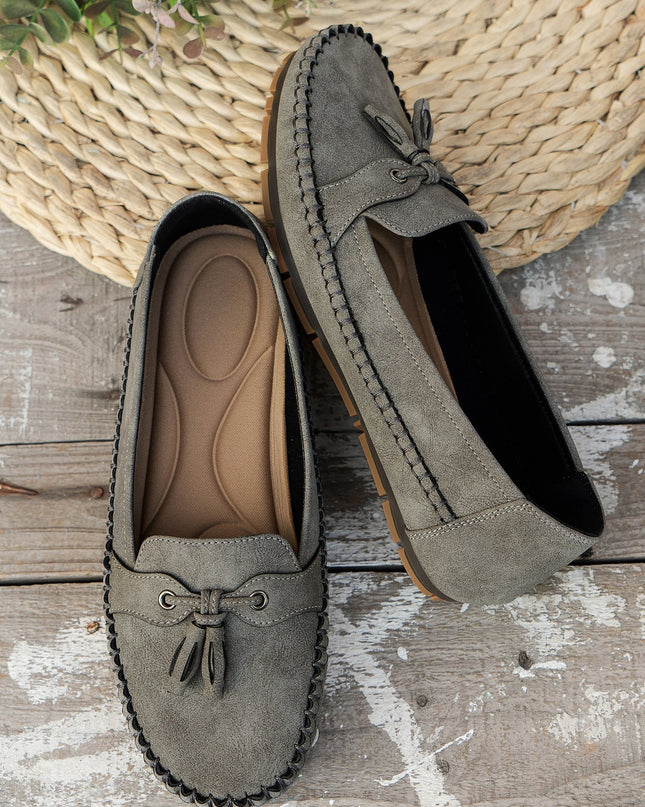 Loafers For Women | Tassel Closed Toe