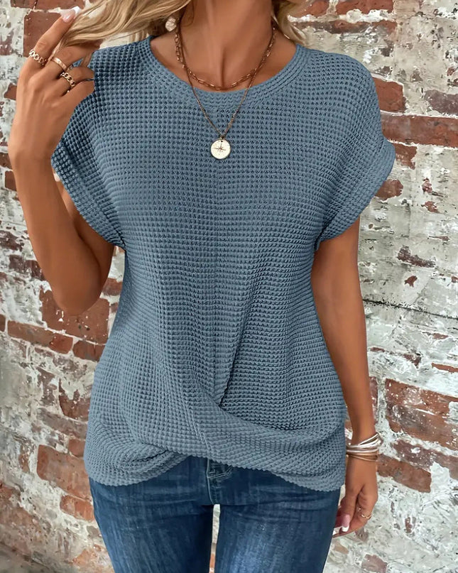 Women’s Top | Twist Waffle Knit