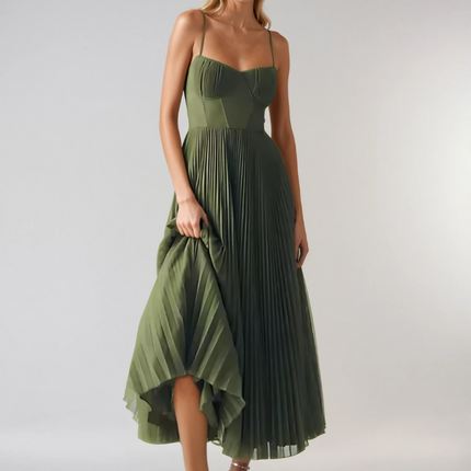 Women’s Dress | Sleeveless Pleated Maxi