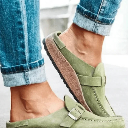 Loafers For Women | Buckle Strap Closed Toe