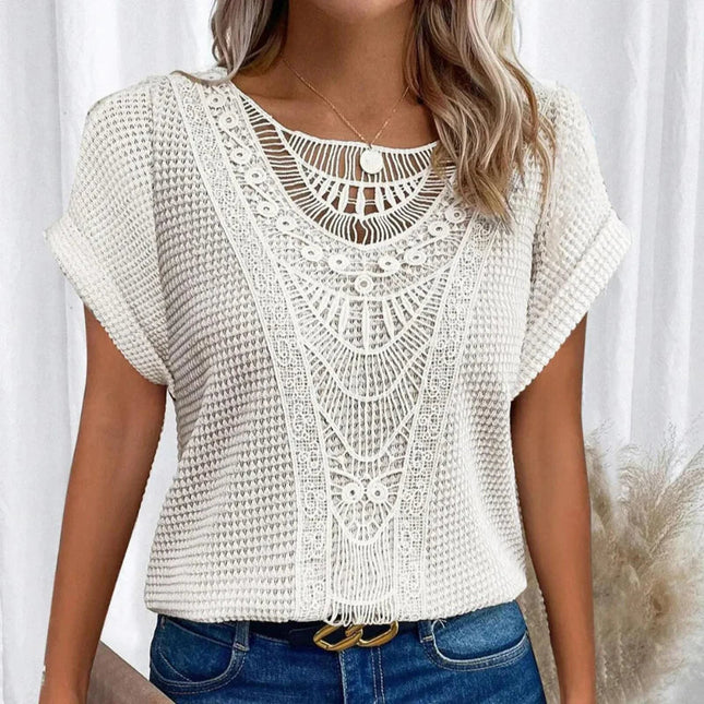 Women's Blouse | Decorative Crochet-Style