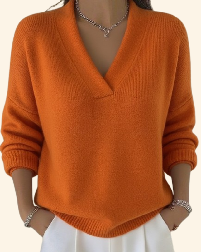 Women’s Blouse | V-Neck Long Sleeve