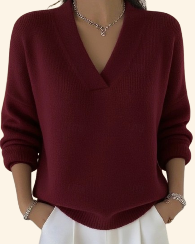 Women’s Blouse | V-Neck Long Sleeve