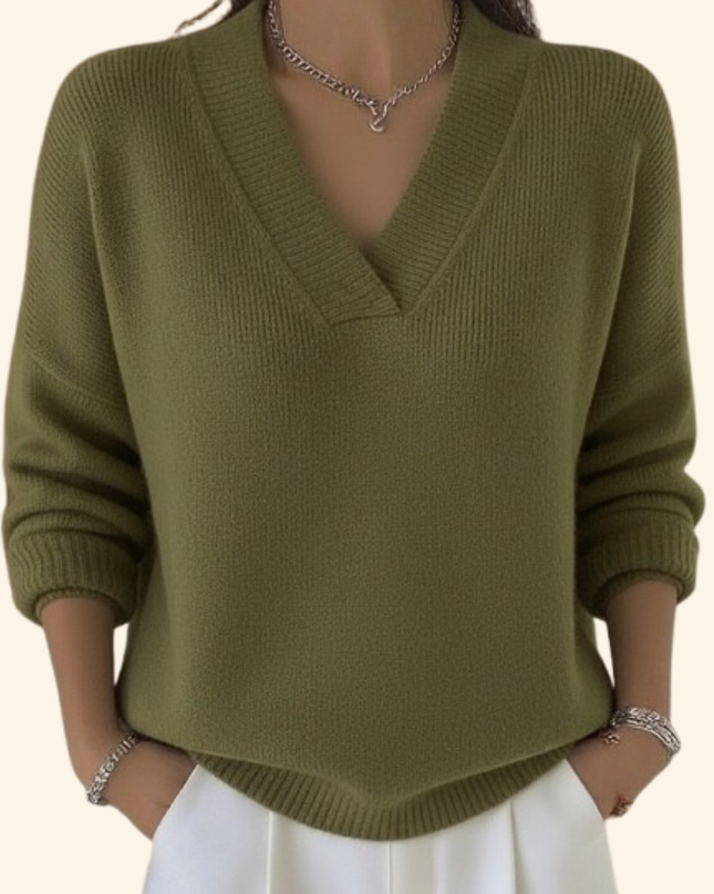 Women’s Blouse | V-Neck Long Sleeve