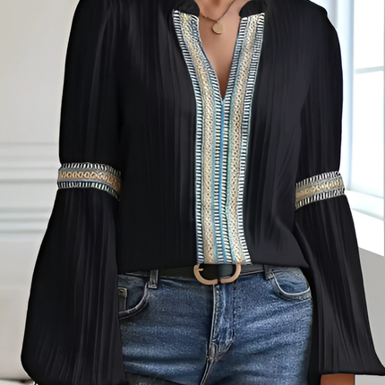 Women’s Blouse | Ruffled V-Neck