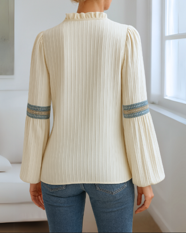 Women’s Blouse | Ruffled V-Neck