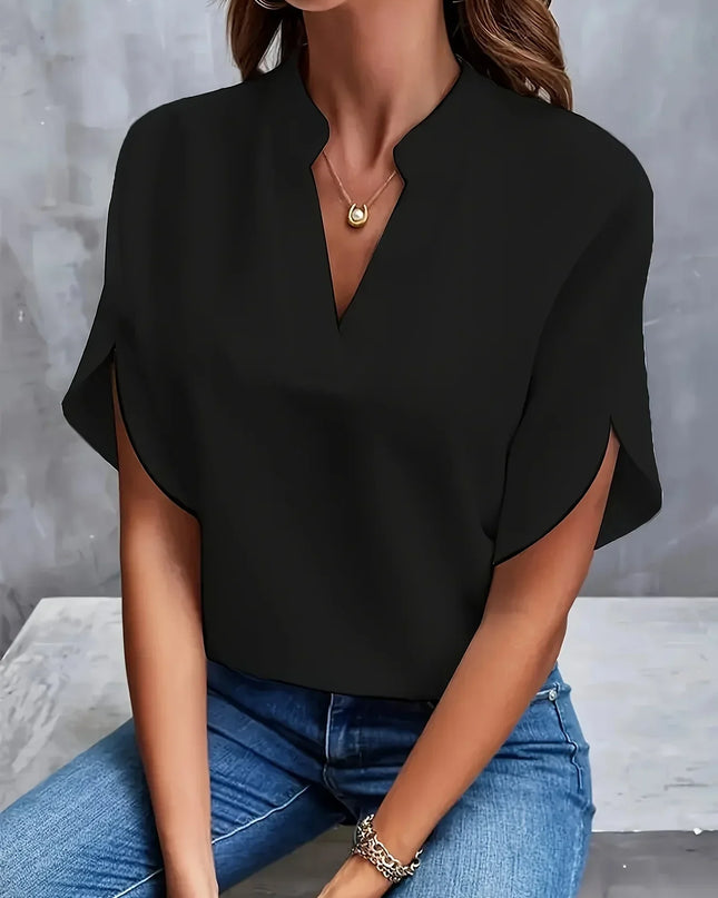 Women’s Blouse | V-Neck with Tailored Design