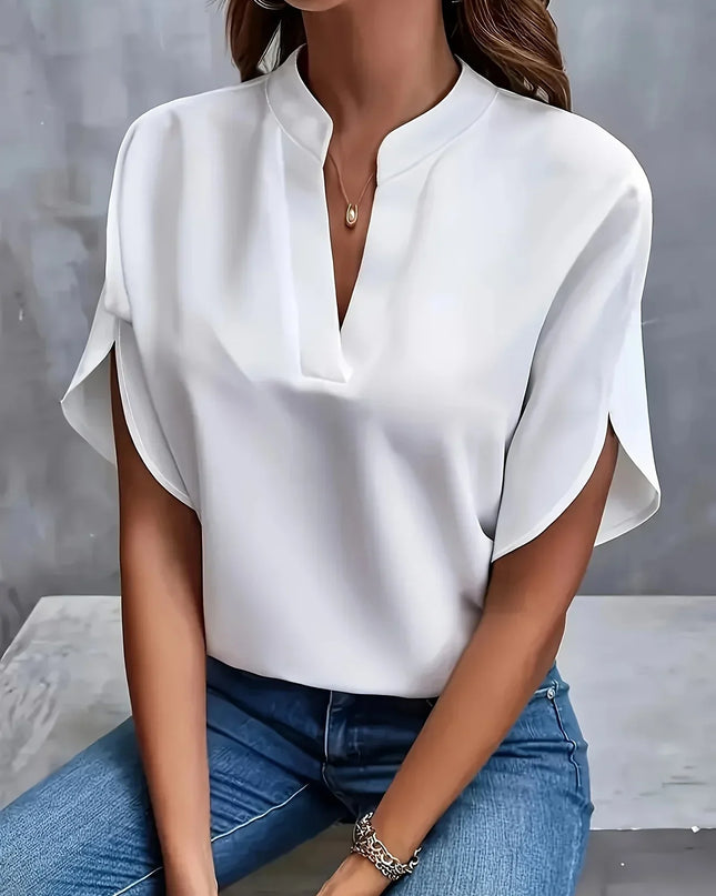 Women’s Blouse | V-Neck with Tailored Design