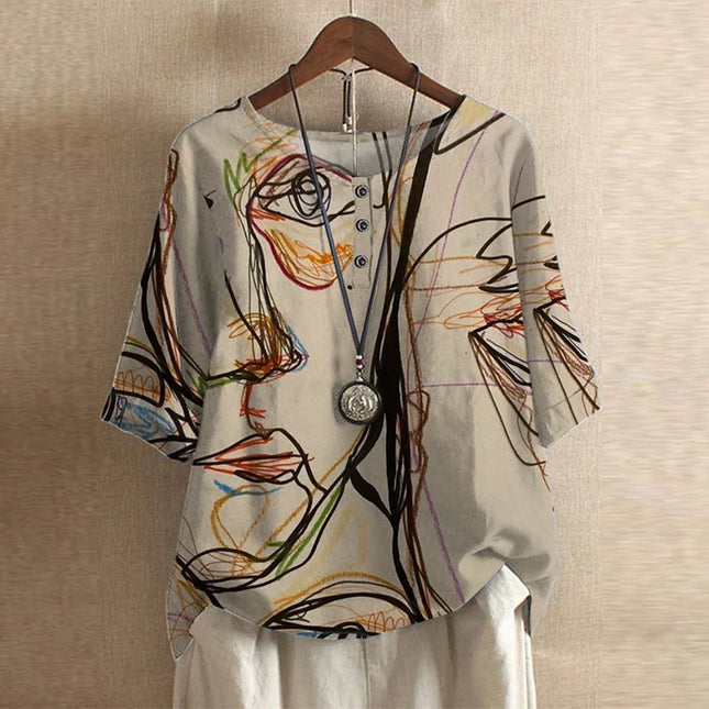 Women's Blouse | Vintage Floral Print