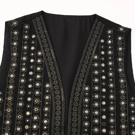 Women’s Vest | Sequin Embroidered Design
