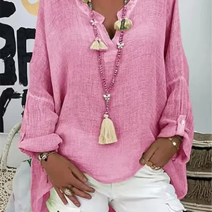 Women's Blouse | Long Sleeve V-Neck