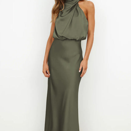 Women's Evening Dress | Halter Neck Maxi