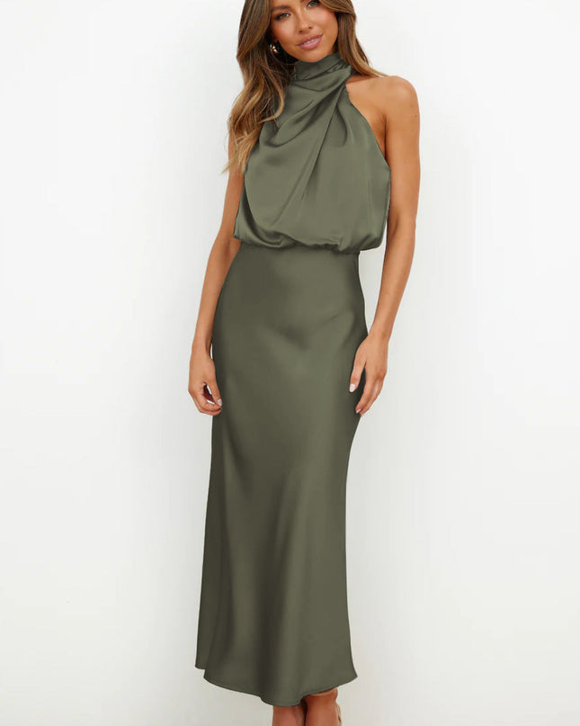 Women's Evening Dress | Halter Neck Maxi