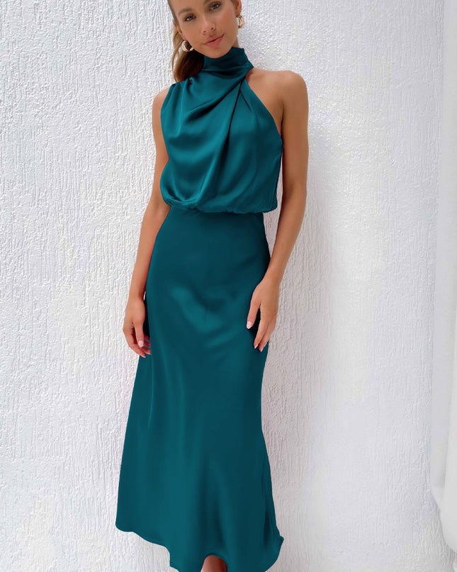Women's Evening Dress | Halter Neck Maxi