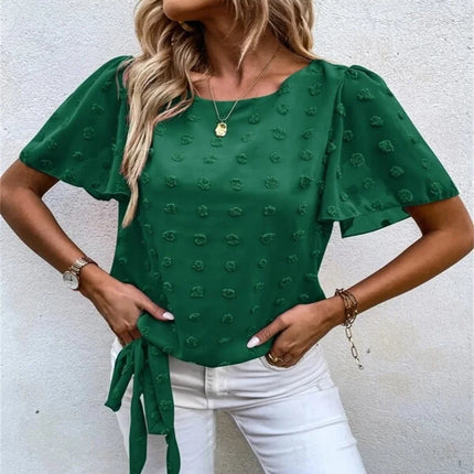 Women’s Blouse | Flutter Short Sleeve