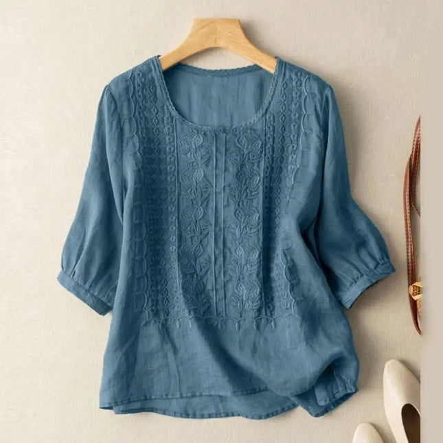 Women's Blouse | Embroidered Front Detail