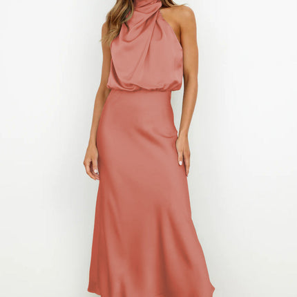 Women's Evening Dress | Halter Neck Maxi