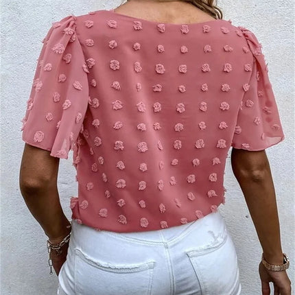 Women’s Blouse | Flutter Short Sleeve