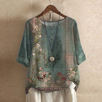 Women's Blouse | Vintage Floral Print