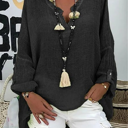 Women's Blouse | Long Sleeve V-Neck