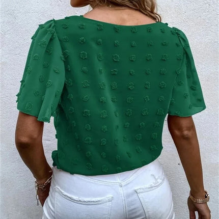 Women’s Blouse | Flutter Short Sleeve