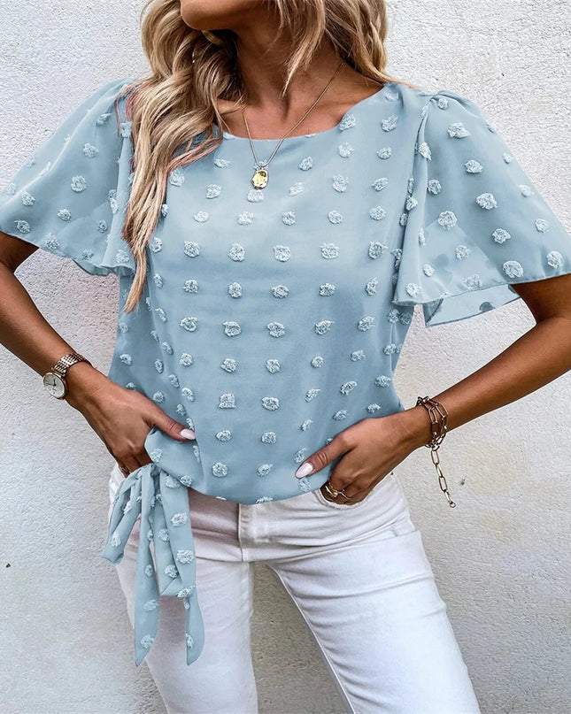 Women’s Blouse | Flutter Short Sleeve