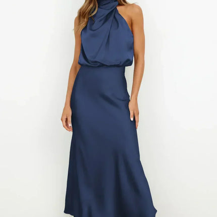 Women's Evening Dress | Halter Neck Maxi